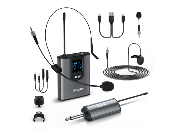 Беспроводной микрофон радиосистема Telesin UHF wireless (MIC-UHF-02) купить